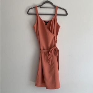 Coral business dress.